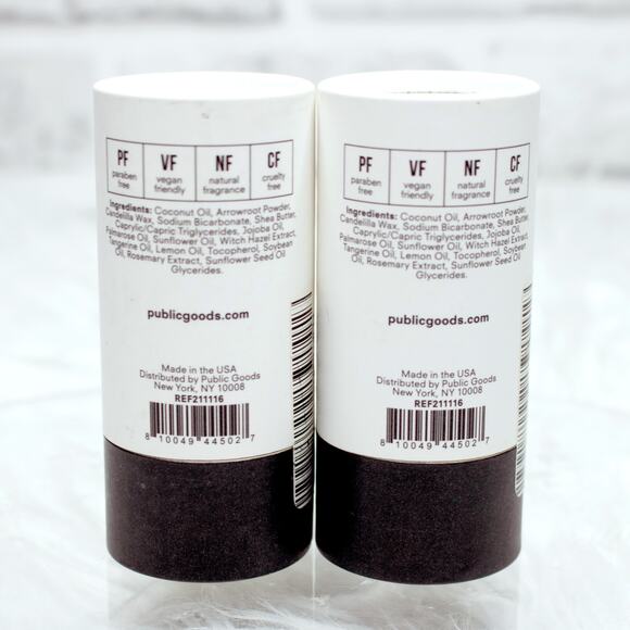 Public Goods Deodorant 2 PACK FULL SIZE Aluminum Free Coconut Oil Shea Butter - Picture 4 of 4